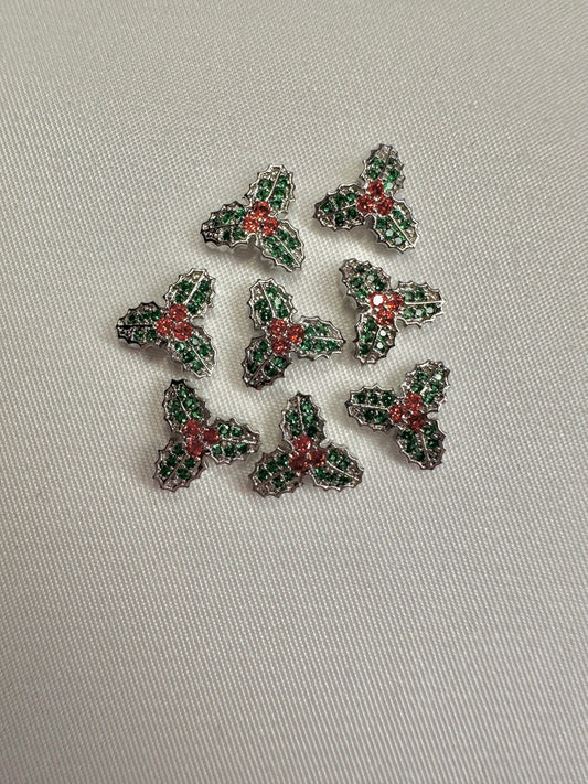 Silver Mistletoe 2pcs