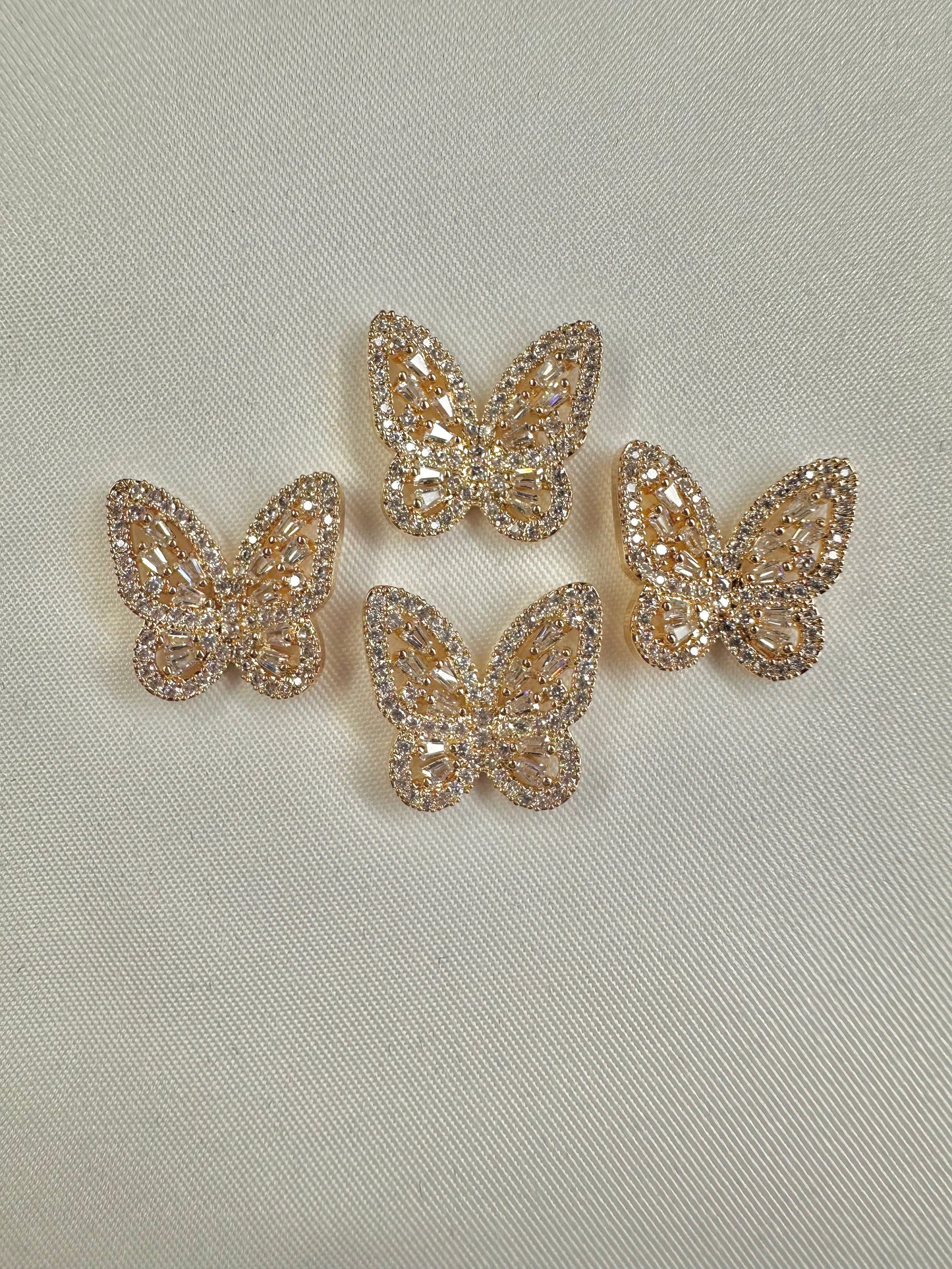 Gold Bedazzle Butterfly 1pc