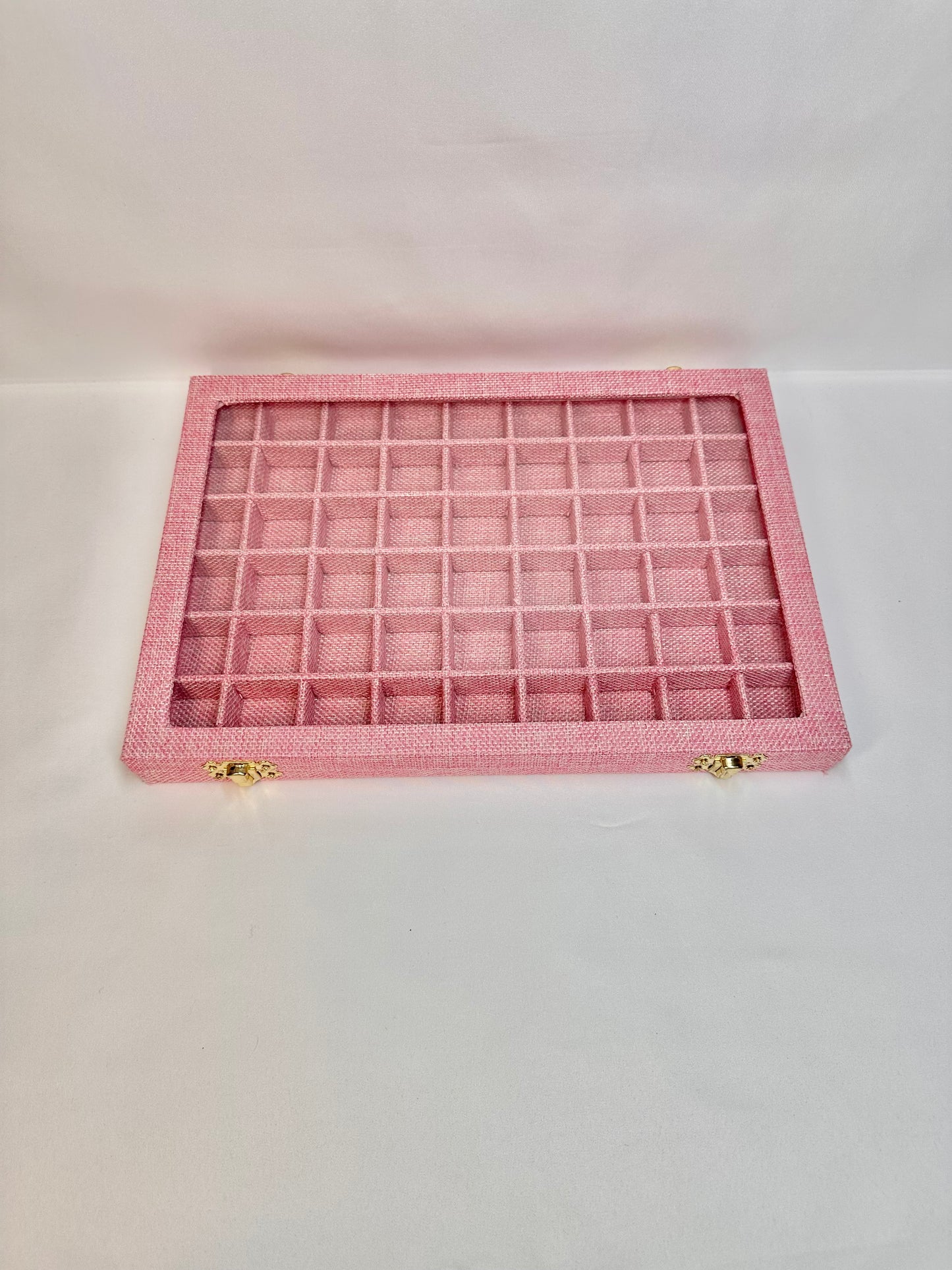 54 Grids Pink Charm Organizer