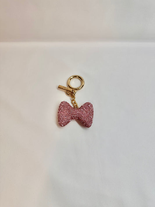 Bling HK Pink Bow Keychain