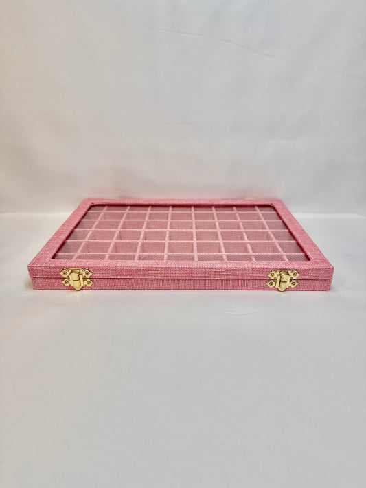 54 Grids Pink Charm Organizer