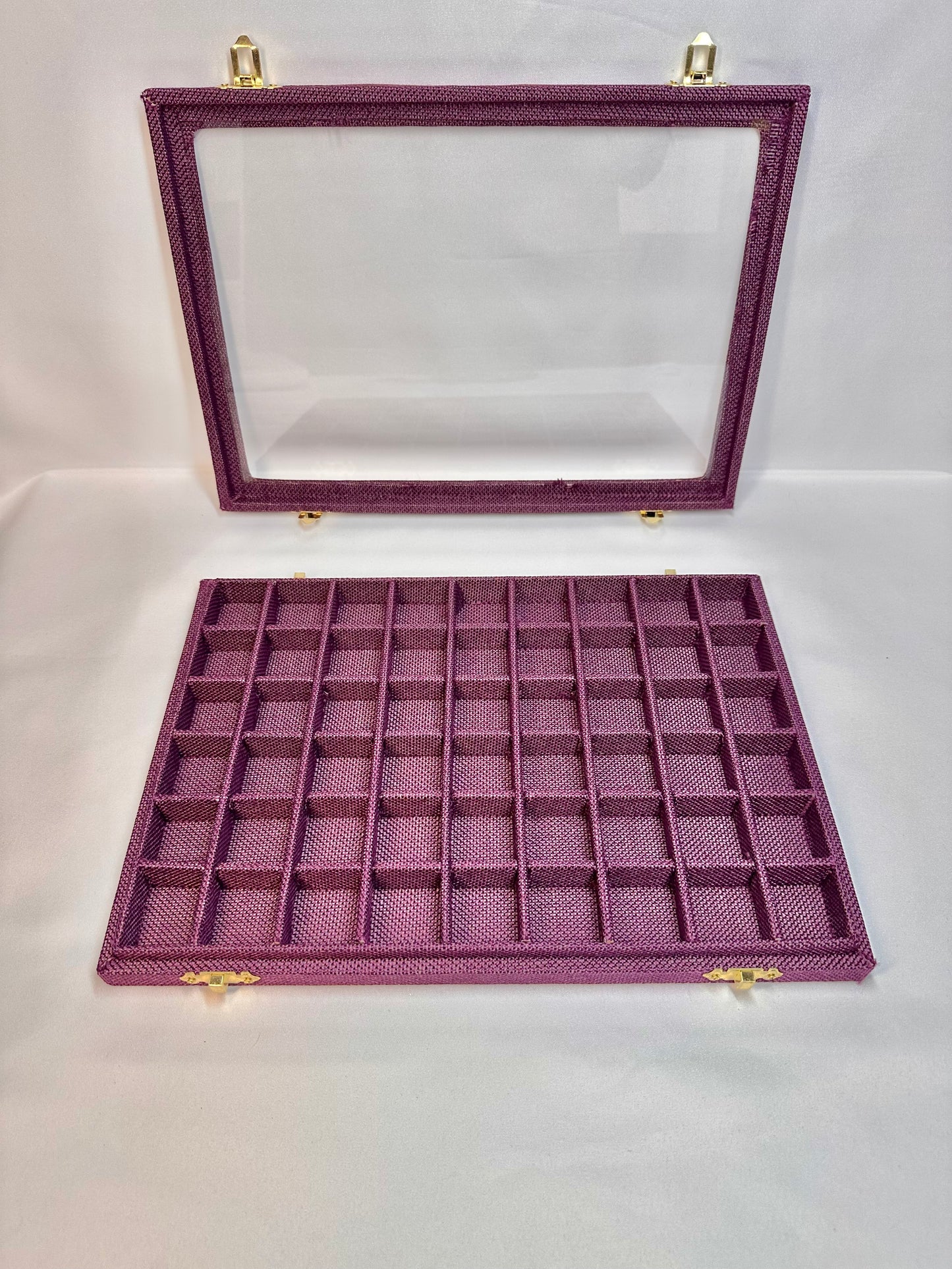 54 Grids Pink Charm Organizer