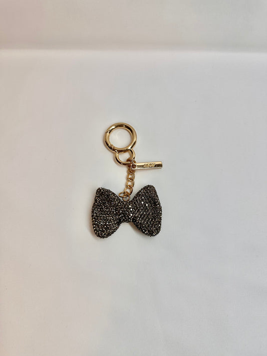 Bling HK Grey Bow Keychain