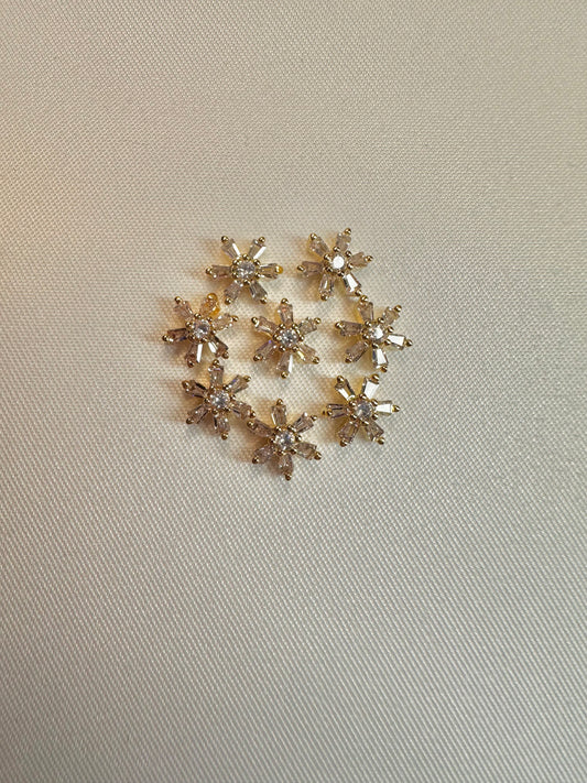 Gold Mini Snowflake 2pcs