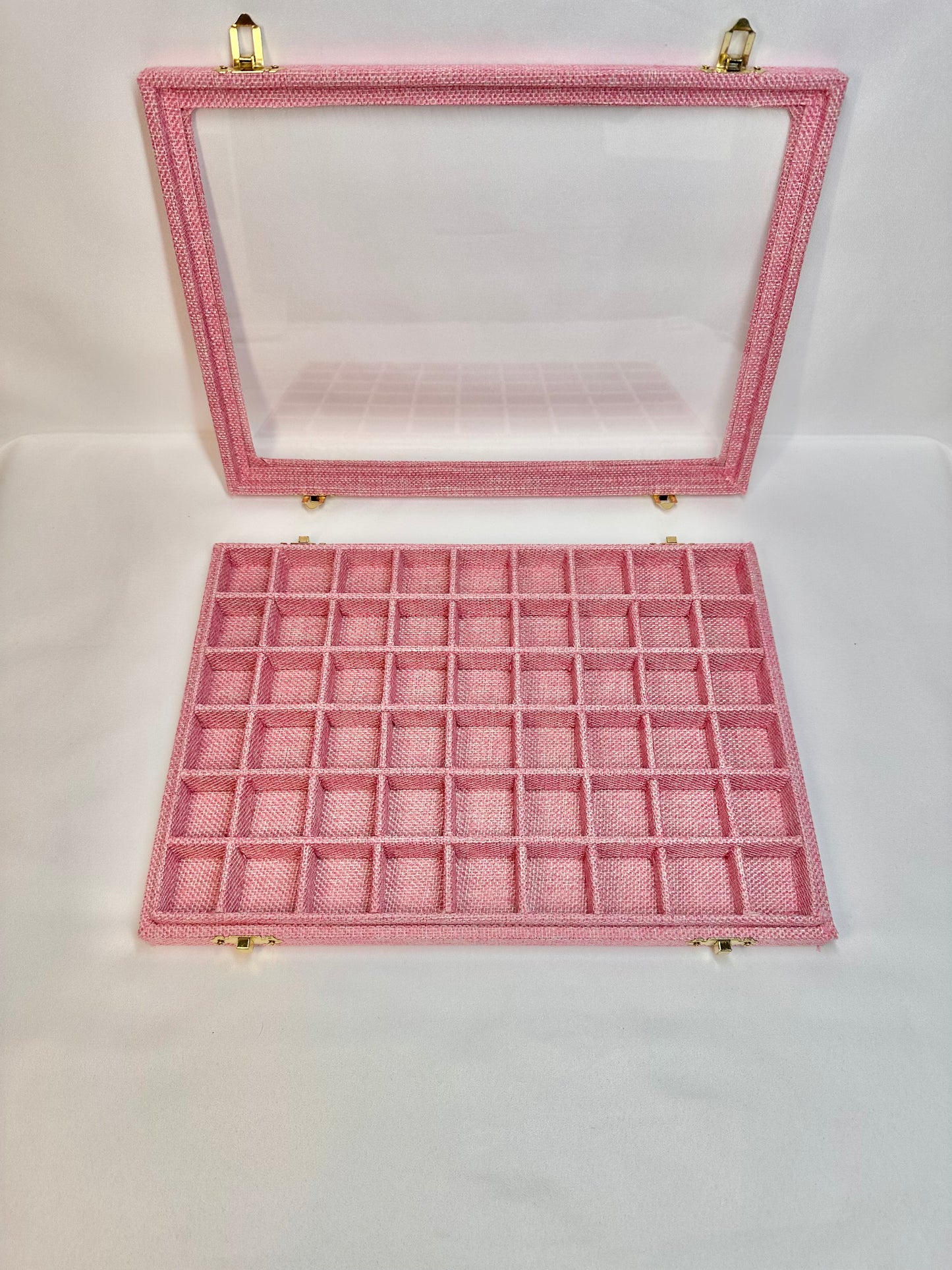 54 Grids Pink Charm Organizer